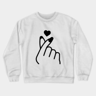 Korean Love Sign Crewneck Sweatshirt
